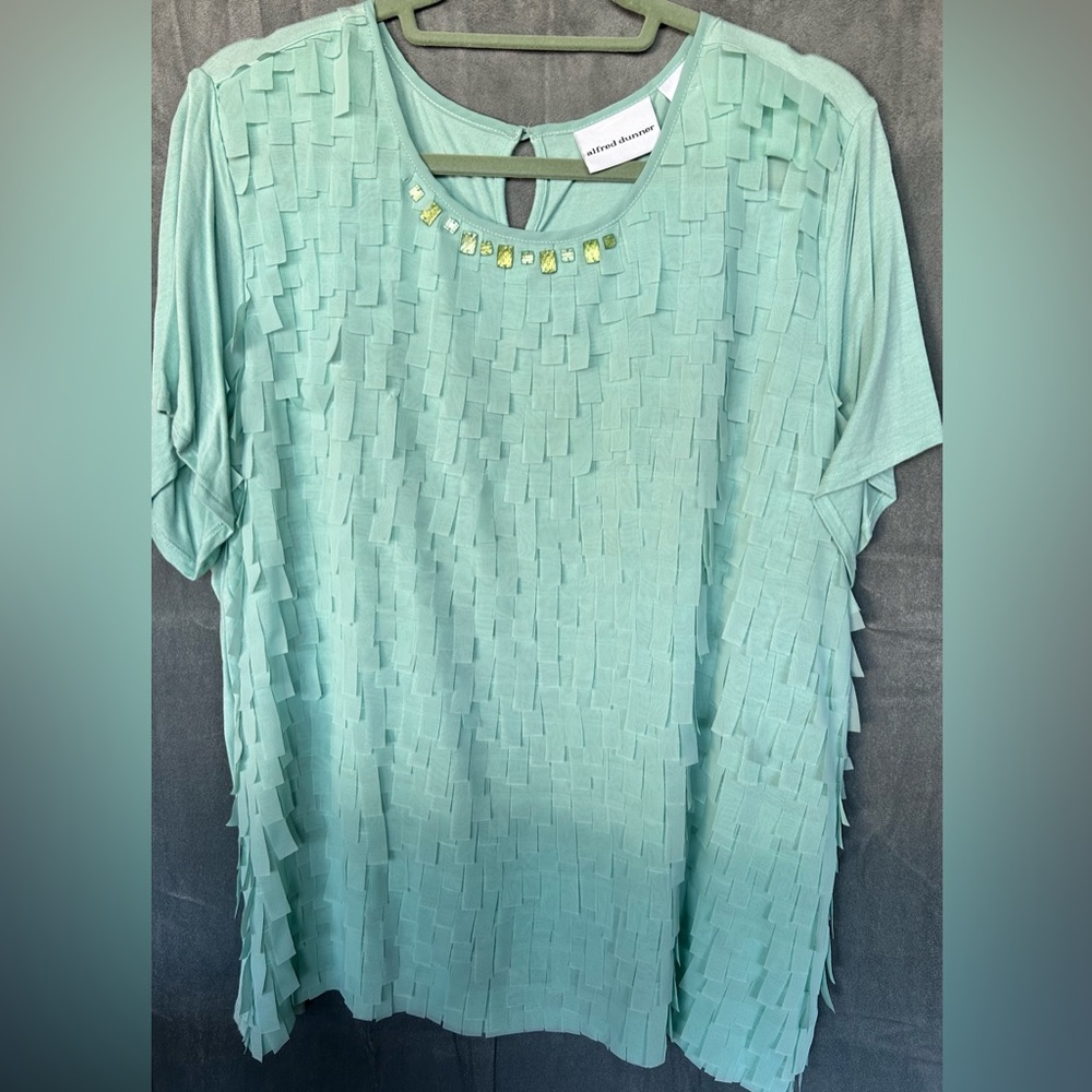 Alfred Dunner blouse. XL 100% polyester